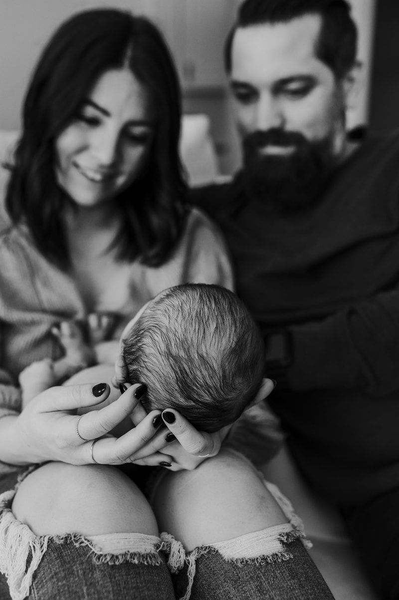 In-home lifestyle newborn session